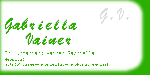 gabriella vainer business card
